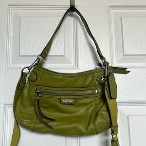 Coach leather convertible shoulder bag